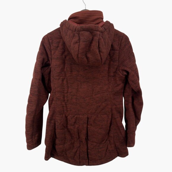 The North Face Maroon Red Indi Insulated Hooded Jacket Size Small - Picture 3 of 9